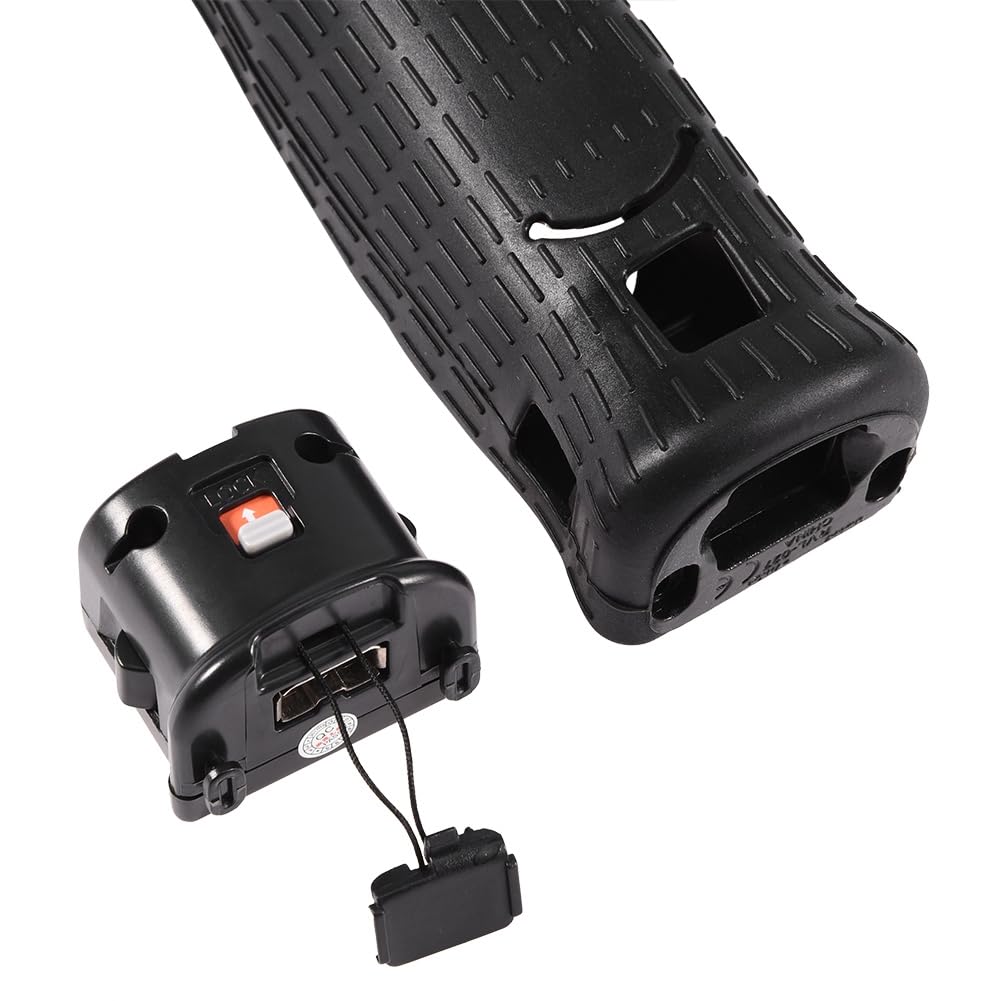 Adattatore Motion Plus con Custodia in Silicone, Aumenta la Precisione e Migliora il Controllo del Gioco su Giochi Compatibili, per Telecomando (black)