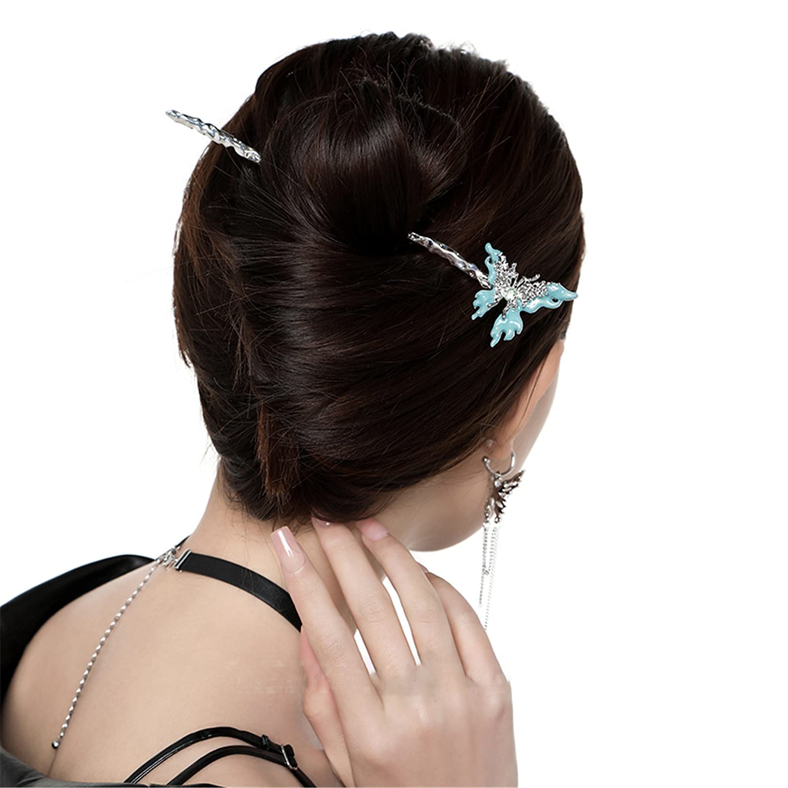 Bastoncino per Capelli da Donna Accessori for capelli a forcina a spirale for a farfalla per L'uso Quotidiano