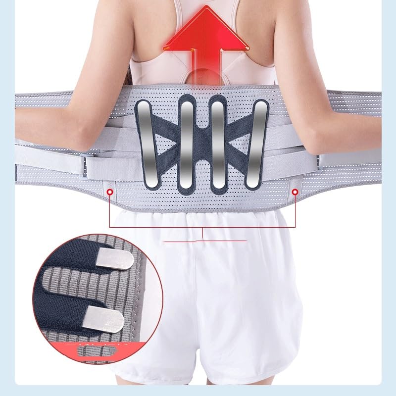 Soporte y protección lumbar presión elástica fitness M miniatura 4
