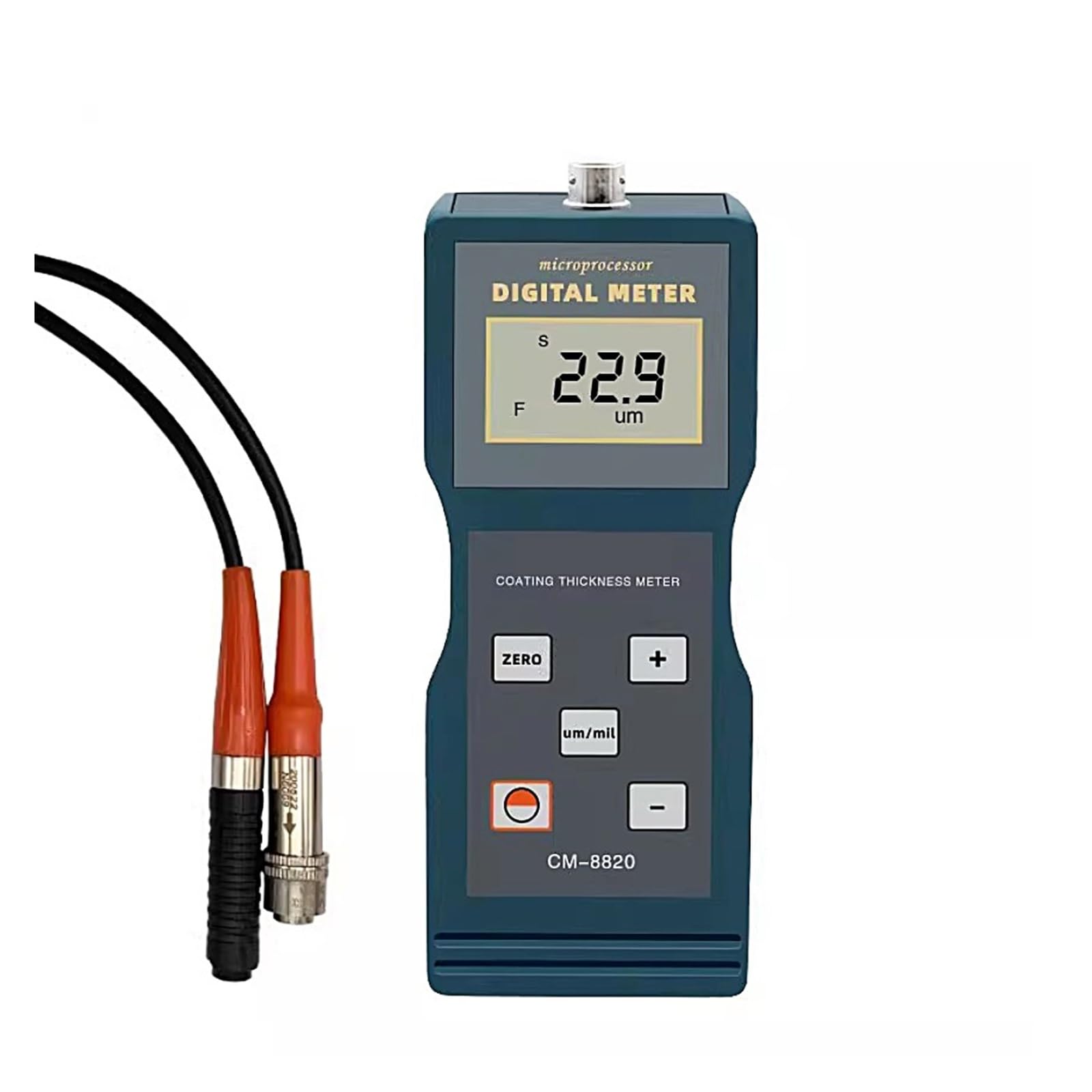 Misuratore di spessore del rivestimento CM-8820 Misuratore di spessore del rivestimento ad alta precisione, gamma 0μm ~ 2000μm, tester for lo spessore del rivestimento in plastica