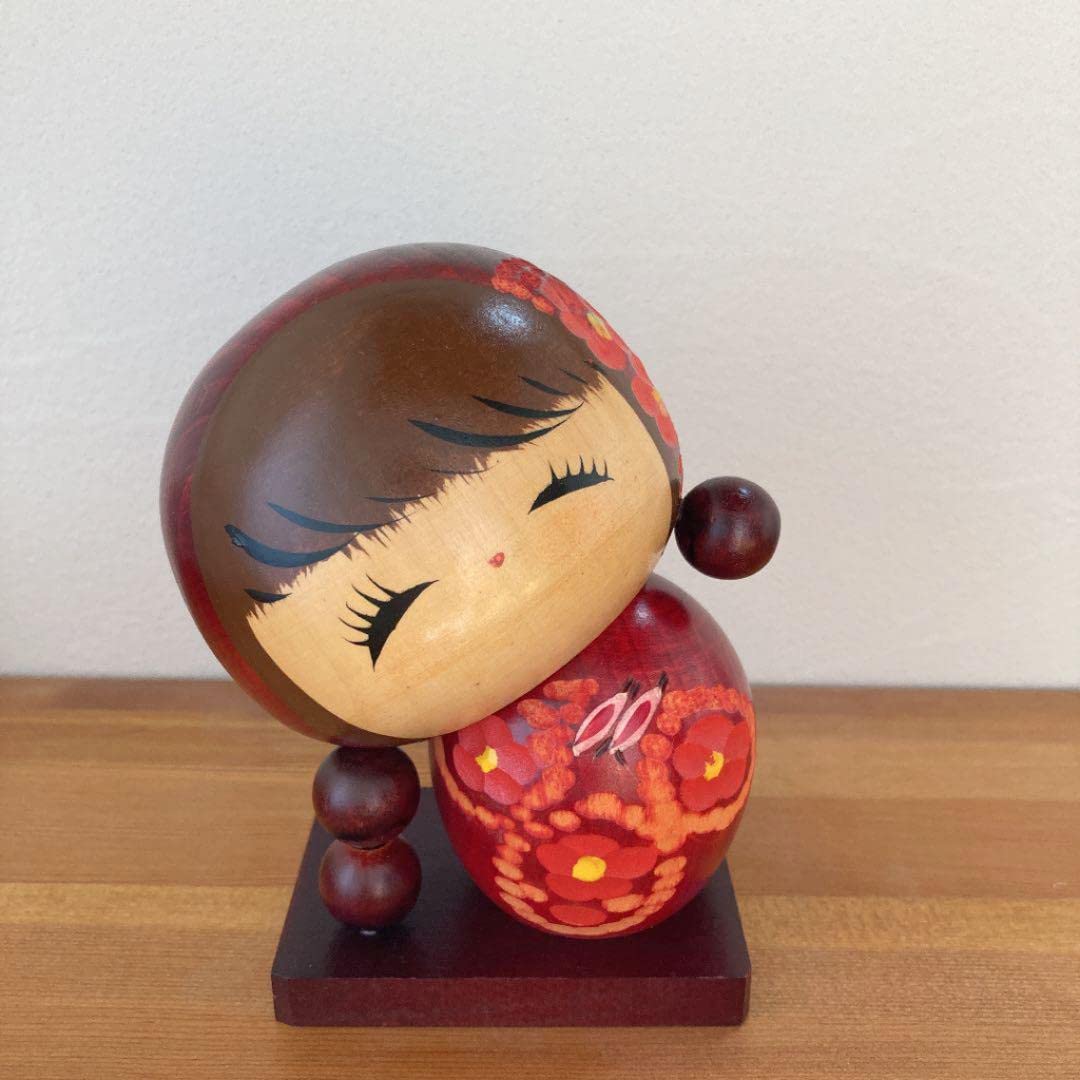 Amazon.co.jp: 千栄作 近代創作 こけし 里の子 千栄 創作こけし こけし