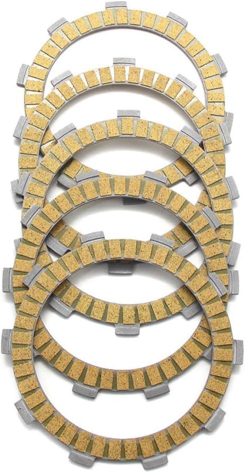 Universal Fit Compatible Motorcycle Clutch Friction Disc Plate Kit For TY175B TY175C TY175 YZ125X YZ125C YZ125F YZ125G TW225 TW225E 537-16321-00 Aftermarket Replacement