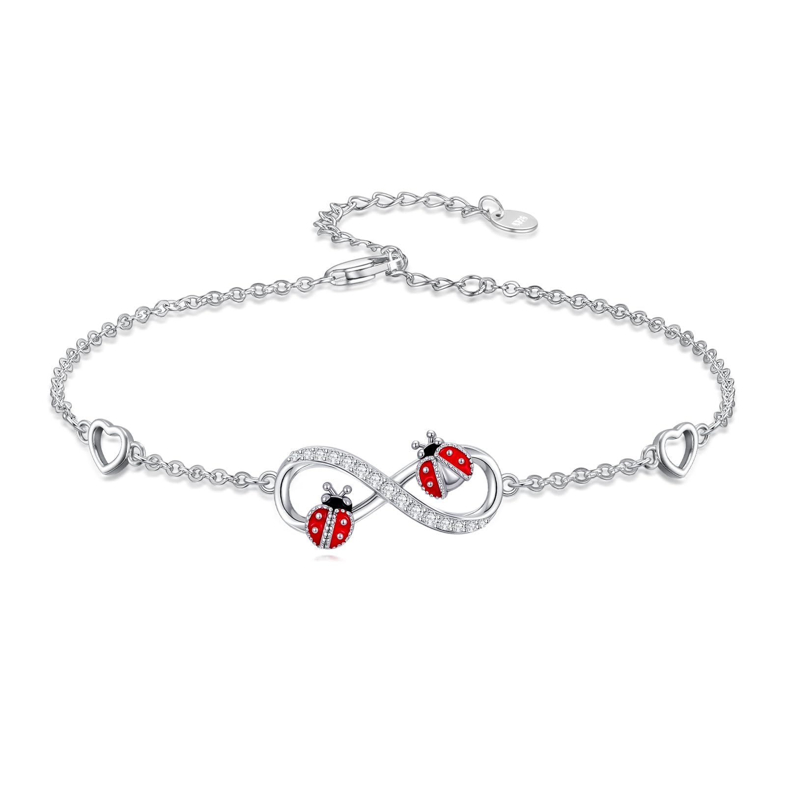 925 Sterling Silver Layered Ankle Bracelets for Women Jewelry Gifts