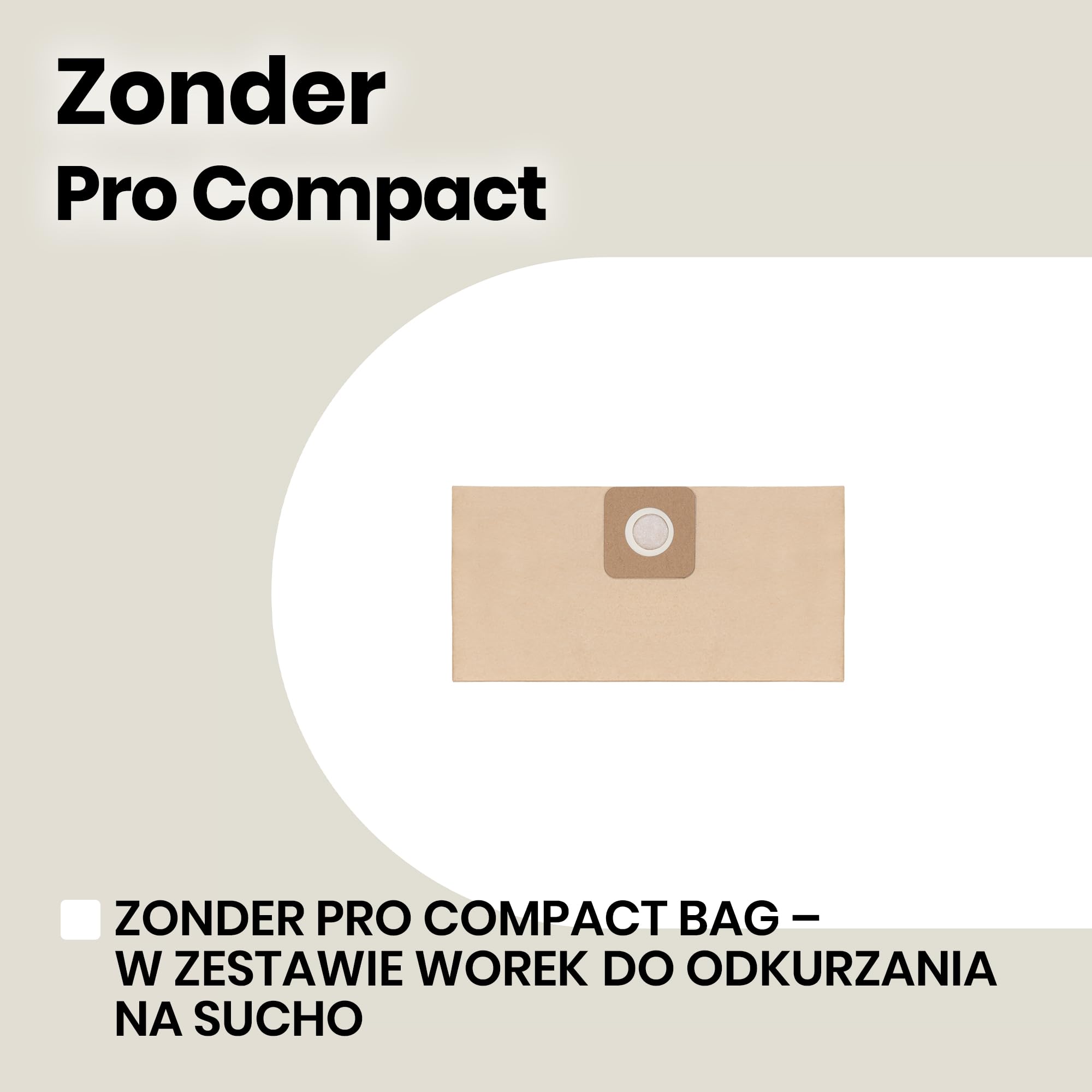 ZEEGMA ZONDER PRO COMPACT Odkurzacz do Pracy na Sucho i Mokro, Kompaktowy Odkurzacz Przemysłowy 1000W, Pojemnik 6 L, Ssawka do Prania Tapicerki i Dywanów, Funkcja Nadmuchu