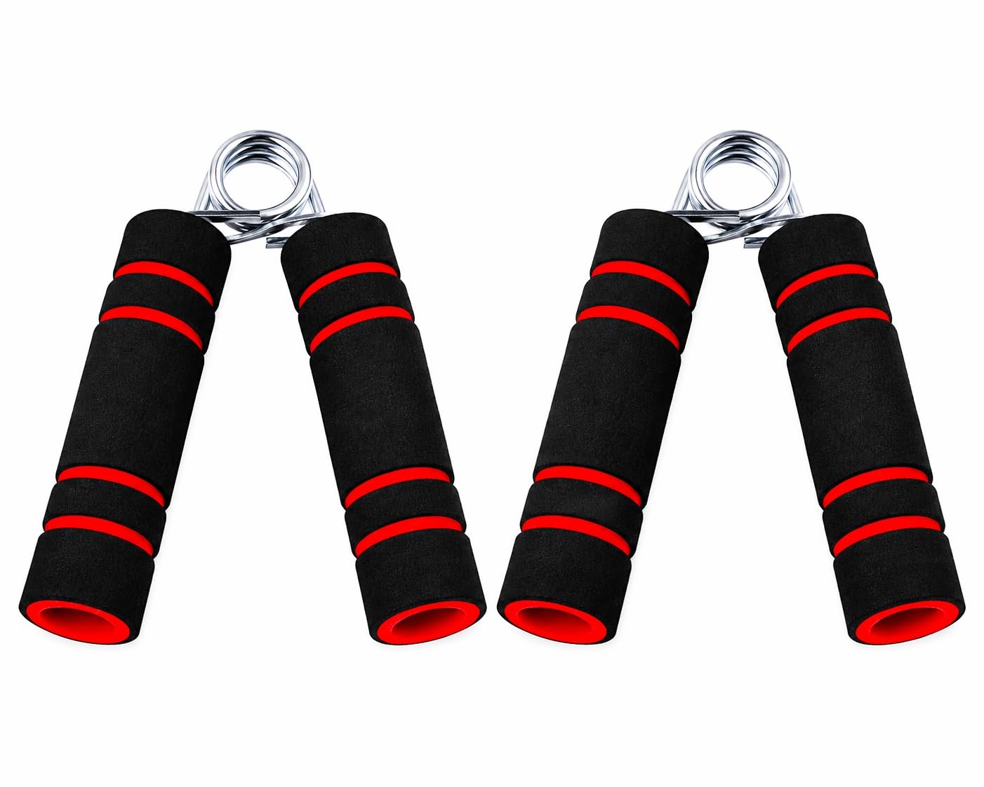 Combo Hand Grip Strengthener Set of 2 | Foam Handles, Spring Resistance-image-23