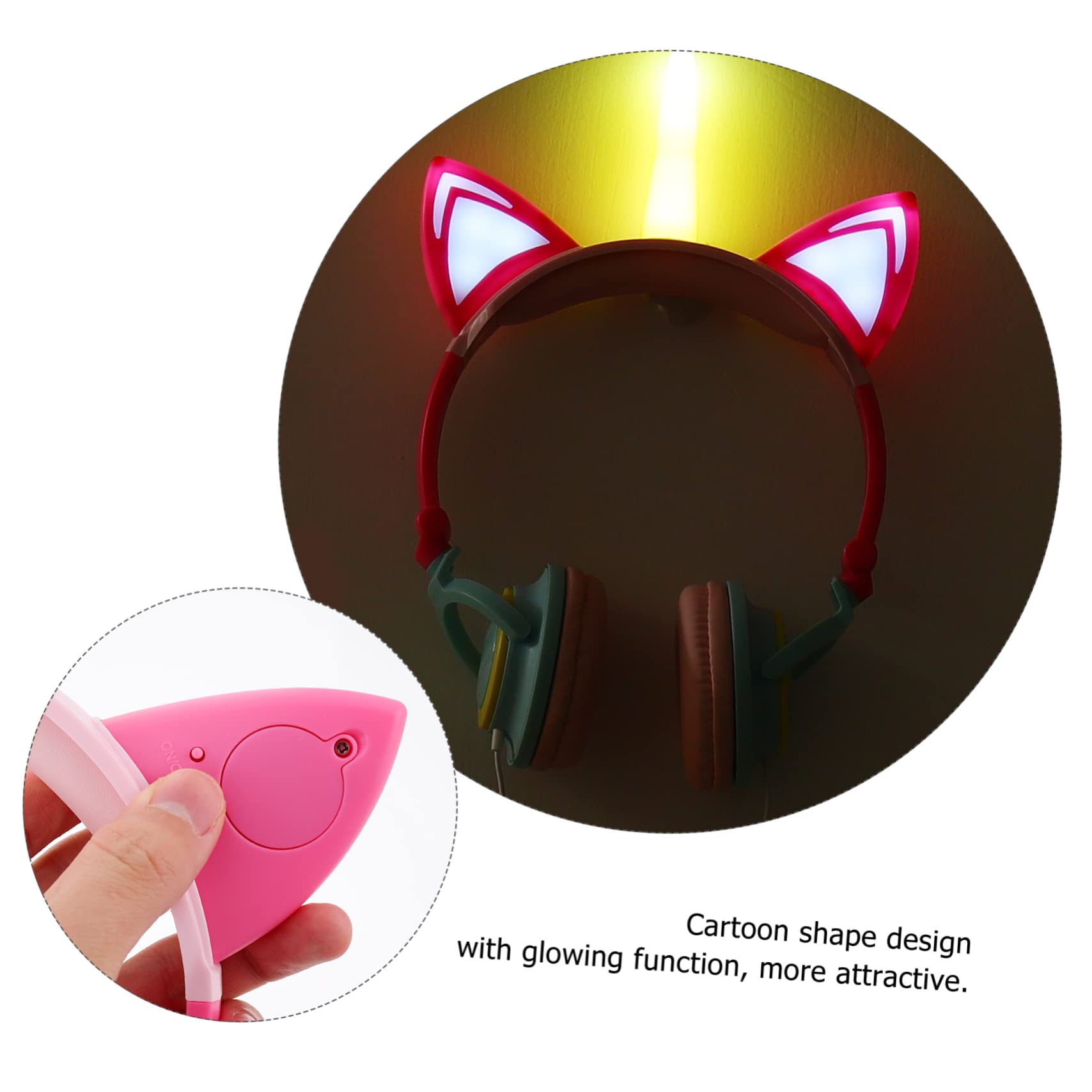 Auriculares De Unicornio Brillantes para Niñas Forma De Unicornio Fabricados Resistente para Jugar El Parque o Fiestas De Cumpleaños