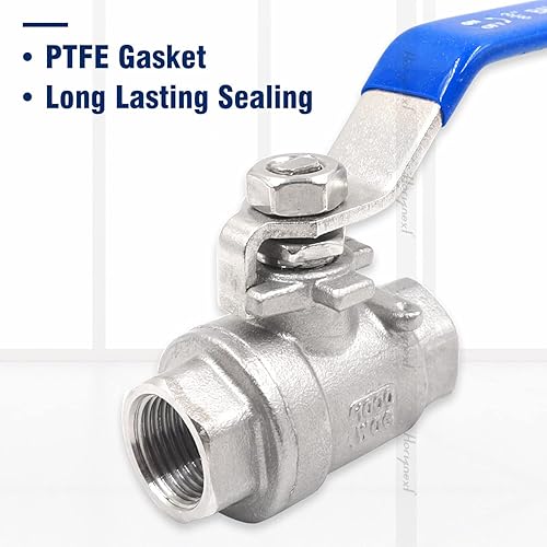 Miniatura 5 de Horiznext Válvula de bola de acero inoxidable NPT de 12 (34 pulgadas de diámetro interior), válvula de cierre bidireccional para grifo de agua a