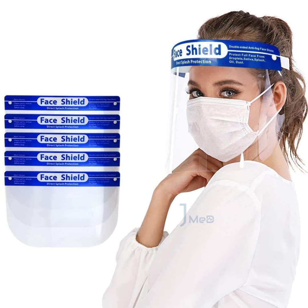 FBA: Transparent Protective Face Shield with Comfortable Sponge Elastic Band (12 pcs. / pack) (thejmed.com)