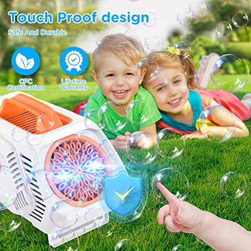 Bubble Machine,20000+ Bubbles Per Minute Bubble Machine For Kids And Toddlers,550Ml Large Capacity Bubble Blower,Bubble Maker Machine For Parties Wedding Birthday-Indoor & Outdoor #TOP3