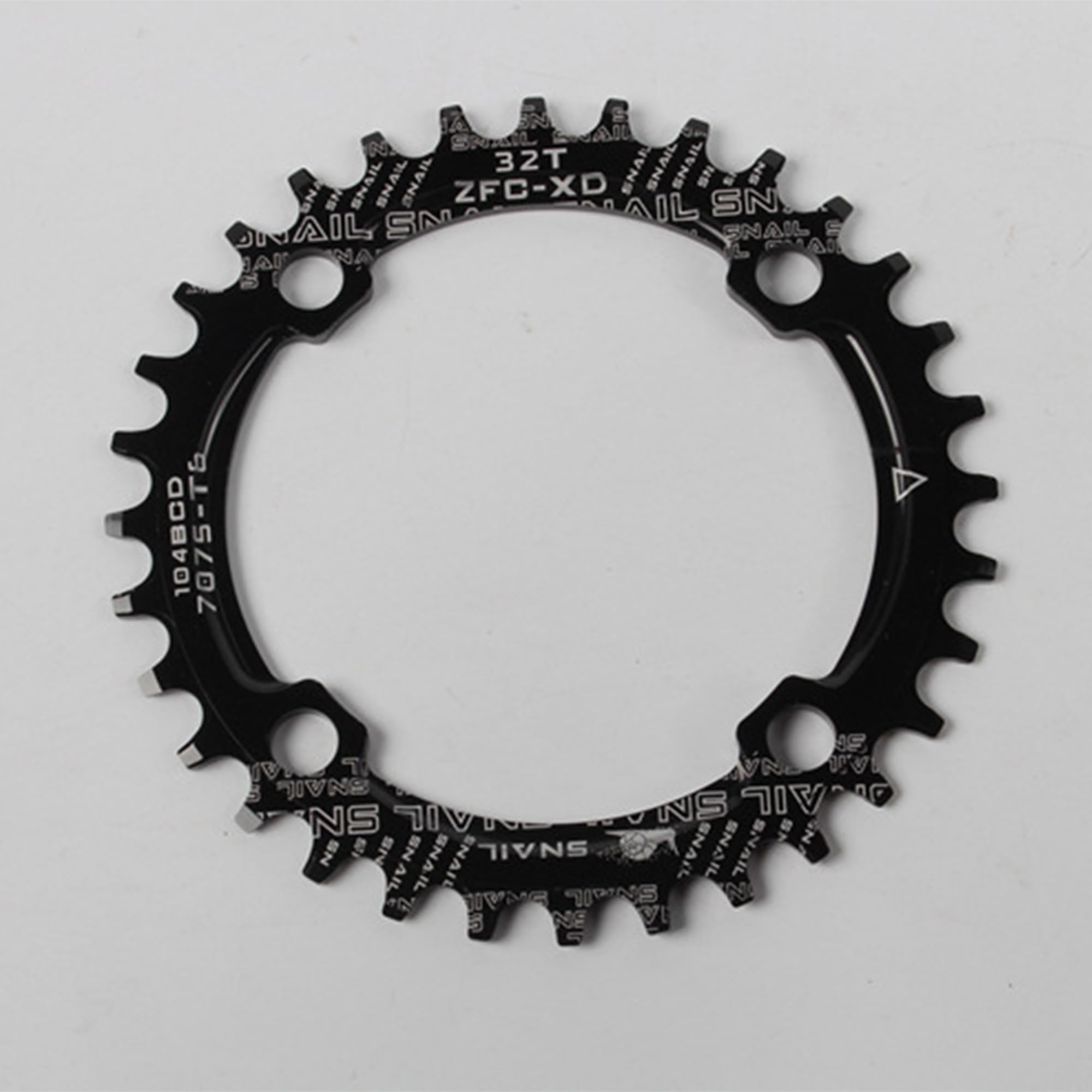 YUEMING Zębatka łańcuchowa rowerowa, 104 BCD 32T, wąska szeroka, pojedyncza prędkość, do większości rowerów, rowerów wyścigowych, górskich