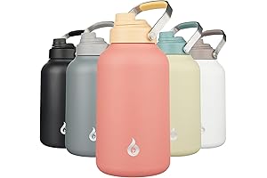 BJPKPK Water Bottle: Gallon-Sized Hydration with Dishwasher-Safe Convenience
