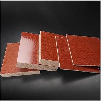 6pcs Phenolic Bakelite Sheet Composite Insulated Glulam Board Electrical Wooden Fabric Plate Resin Laminate Thick 1mm