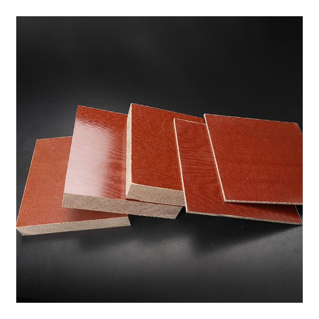 EDFMGH 6pcs Phenolic Bakelite Sheet Composite Insulated Glulam Board Electrical Wooden Fabric Plate Resin Laminate Thick 1mm