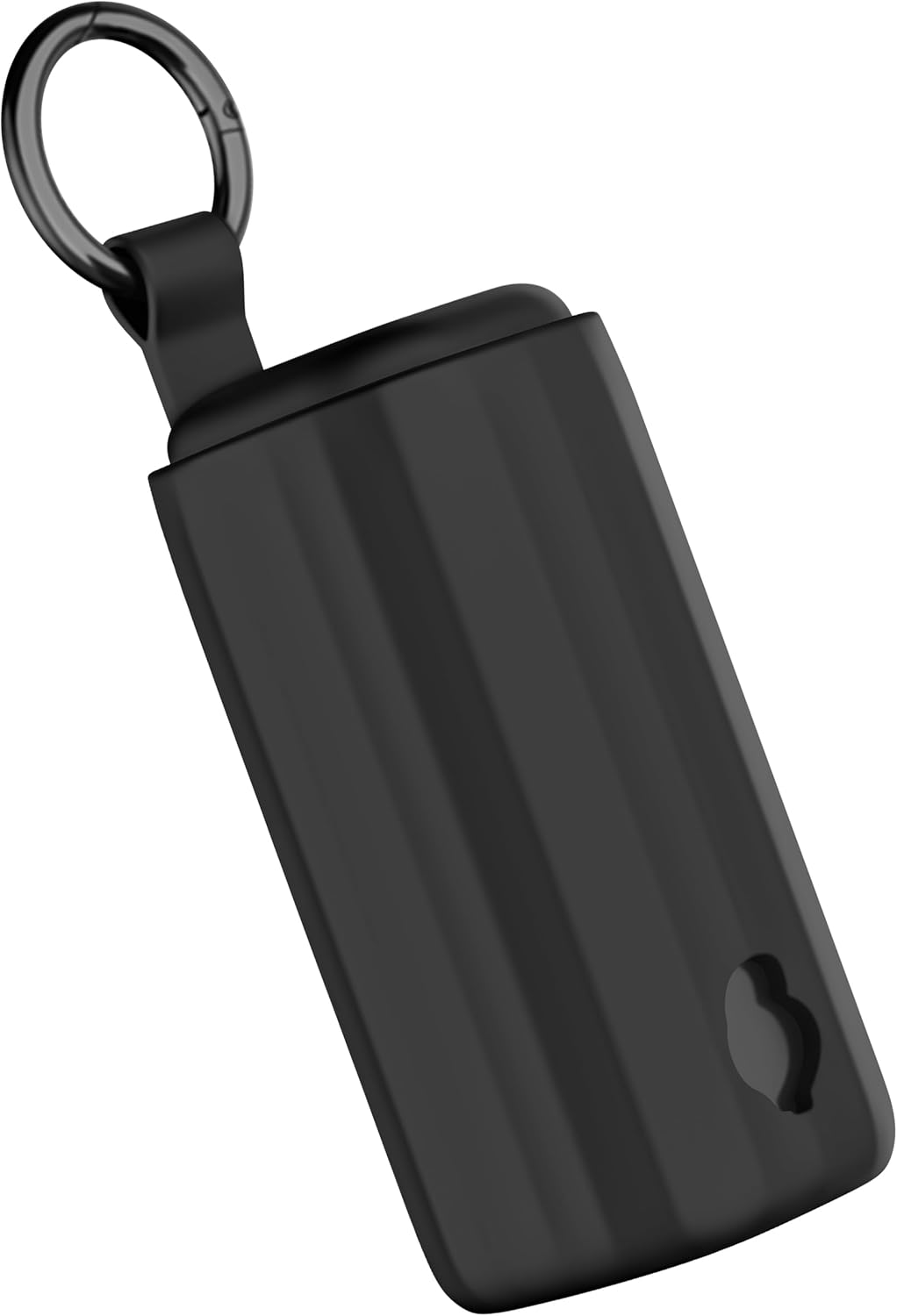 Geiomoo Silicone Case for Skullcandy 360 ANC, Soft Flexible Scratch Resistant Protective Cover with Carabiner (Black)