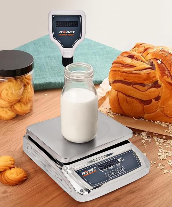 MONET Weighing Scale With Pole | Made With Mild Steel | For Industrial And Commercial Use | Weight Limit 30kg