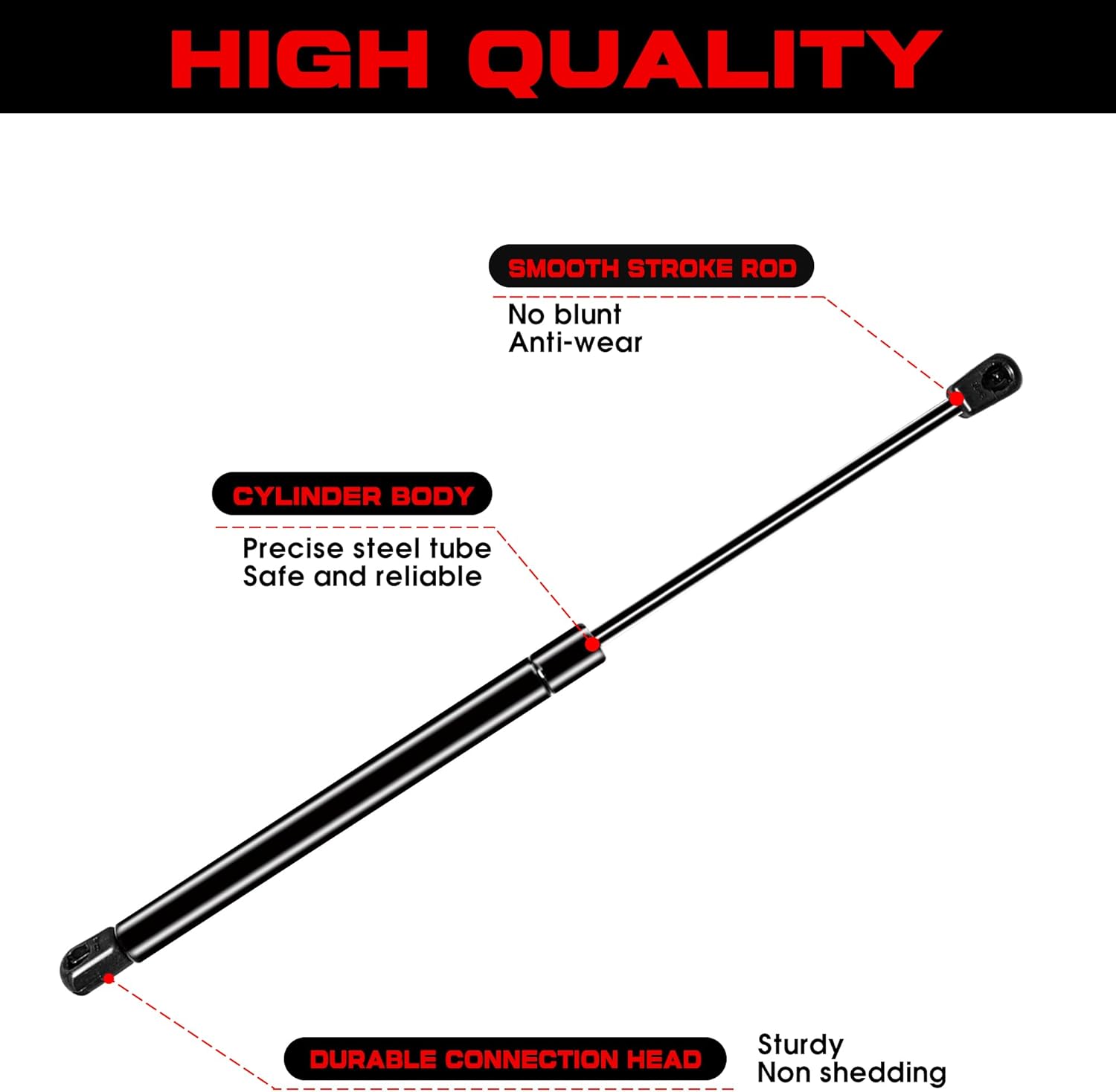 BESTAOO Front Hood Lift Supports Shocks for 2018-2025 2026 Jeep Wrangler JL Gladiator JT Accessories, Struts Gas Springs Shocks, 2 Pack