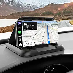 Suporte de celular para carro dobrável, suporte de silicone para vários painéis, suporte de celular para iPhone, Samsung, smartphones Android, dispositivos GPS e muito mais, preto