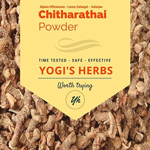 YOGIS HERBS Chitharathai Powder(Alpinia officinarum/Kulanjan) – Fresh & Pure,100gm