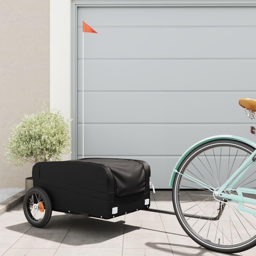 Remolque de Carga para Bicicleta Hierro Negro 30 kg, Remolque Bici Perro, Remolque Bicicleta De Carga - 94038