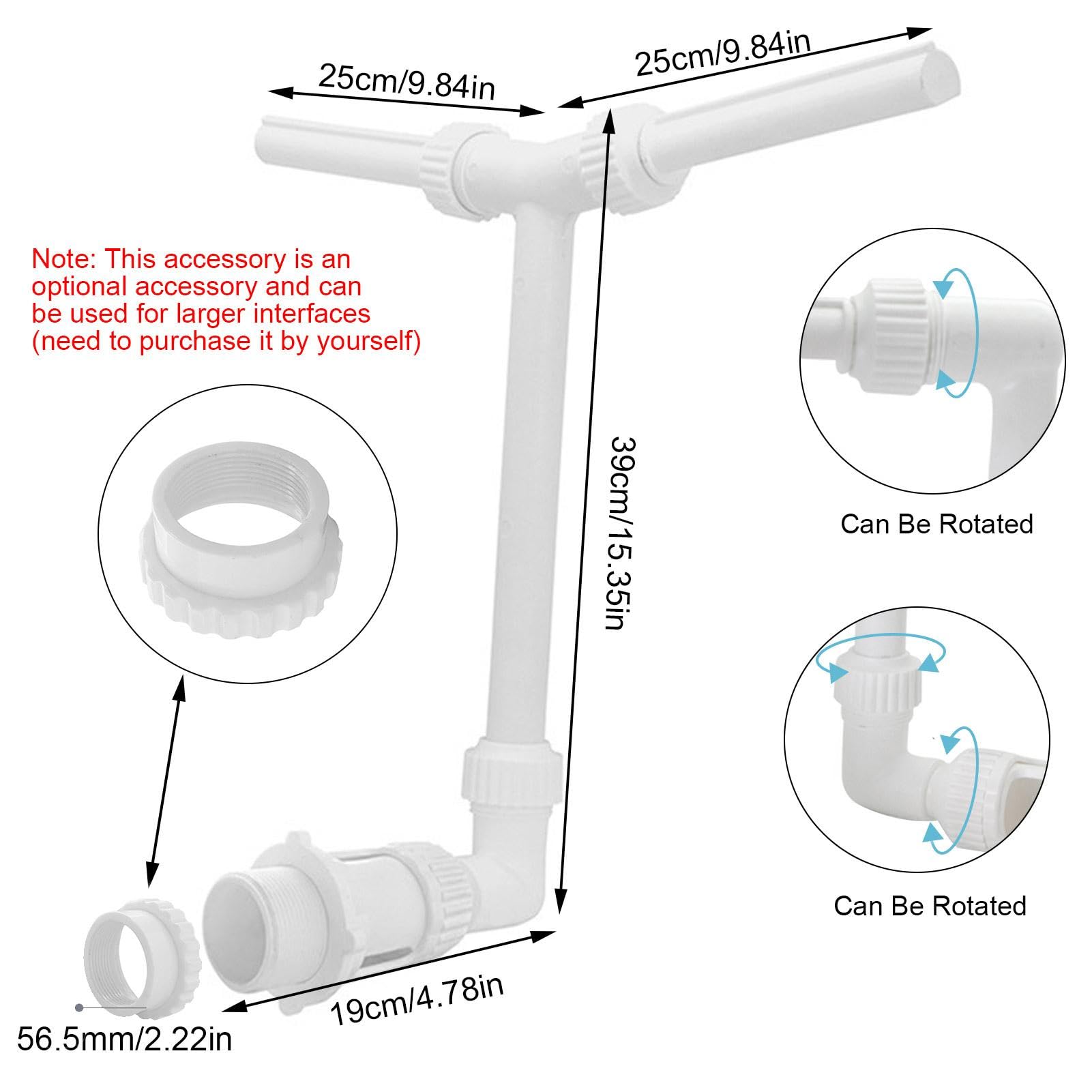 Rociador de fuente para piscina,Fuente rociadora para piscina | Fuente de piscina enterrada,Fuente de piscina duradera sobre el suelo, decoración de piscina para aspersor de jardinería, se adapta a la