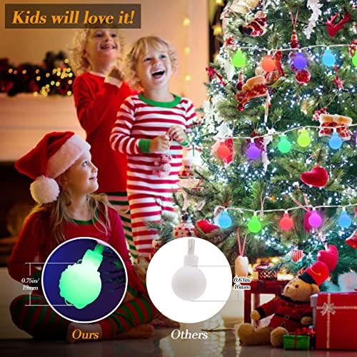 ALOVECO LED String Lights 18ft 50 LEDs Battery Operated String Lights with Remote 8 Modes Waterproof Globe Starry Fairy Lights for Outdoor Indoor Bedroom Garden Party Christmas Tree (Multicolor) - 2