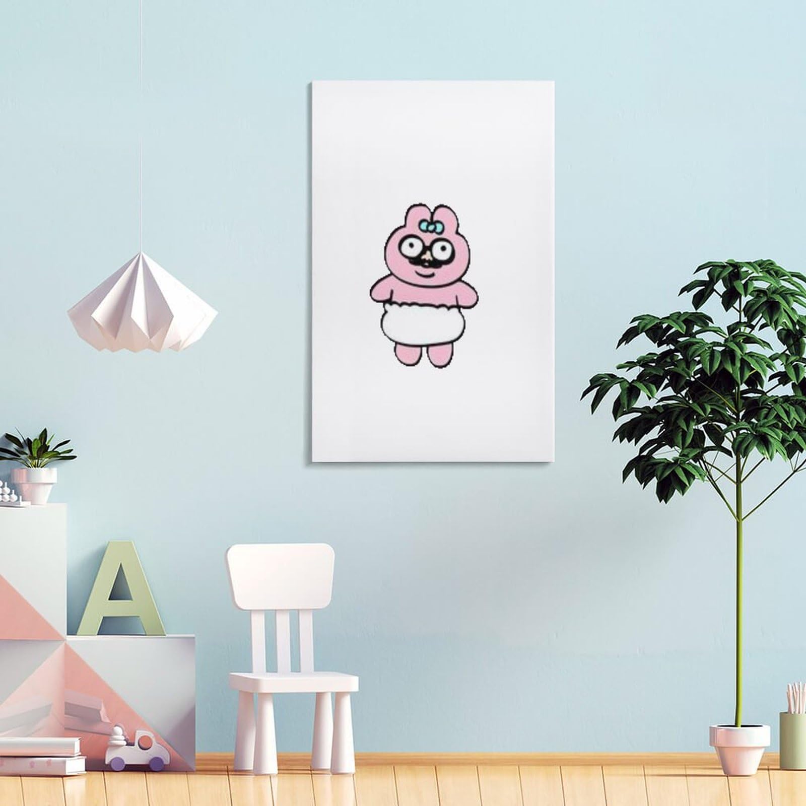 Amazon.co.jp: [おぱんちゅうさぎ-びっくりさせる] キャンバス 絵画 絵