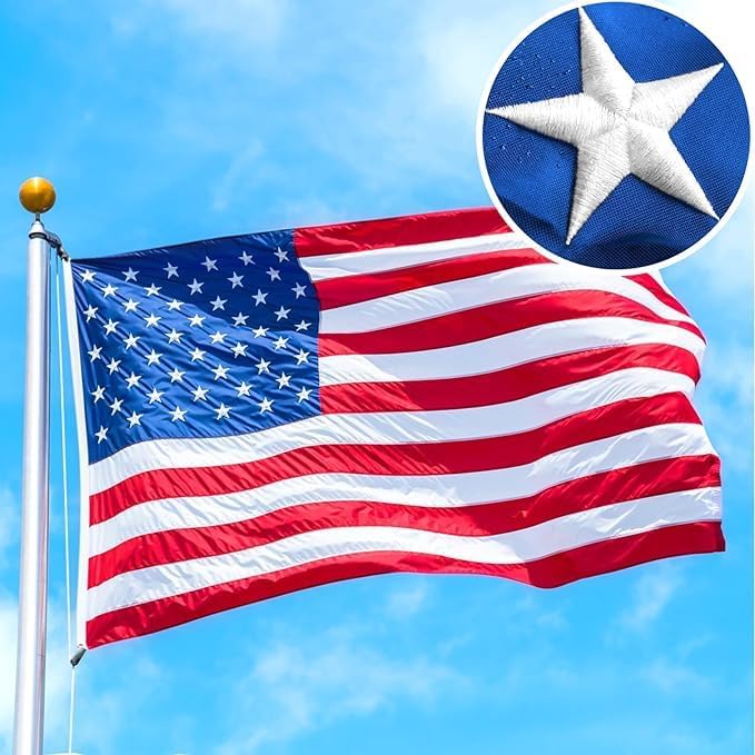 6x10 ft american flag outdoor nylon 100% polyester