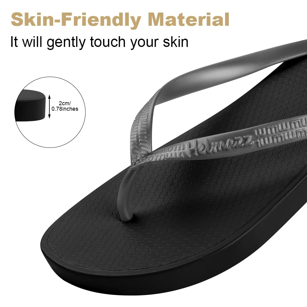 Aomig Unisex japonki, damskie, dziewczęce, męskie, płaskie klapki plażowe, wąskie klapki z PCW, damskie mata do jogi, wygodne sandały na platformie plażowej, antypoślizgowe, płaskie klapki pod