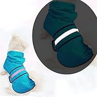 Vista 2 de Impermeable para Perros Resistente al Agua Reflectante - Poncho Ligero Transpirable con Capucha Abrigo Chaqueta de Lluvia con Correa Ajustable