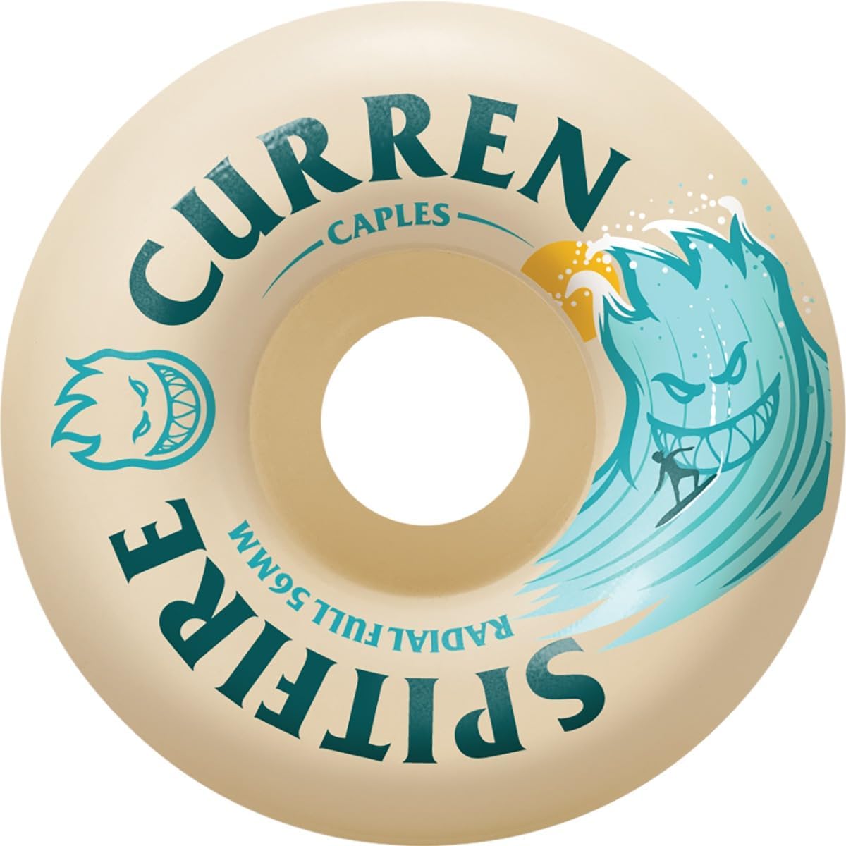 Spitfire Wheels Curren Caples Burn Squad Skateboard Wheels - 56mm 99a (Set of 4)