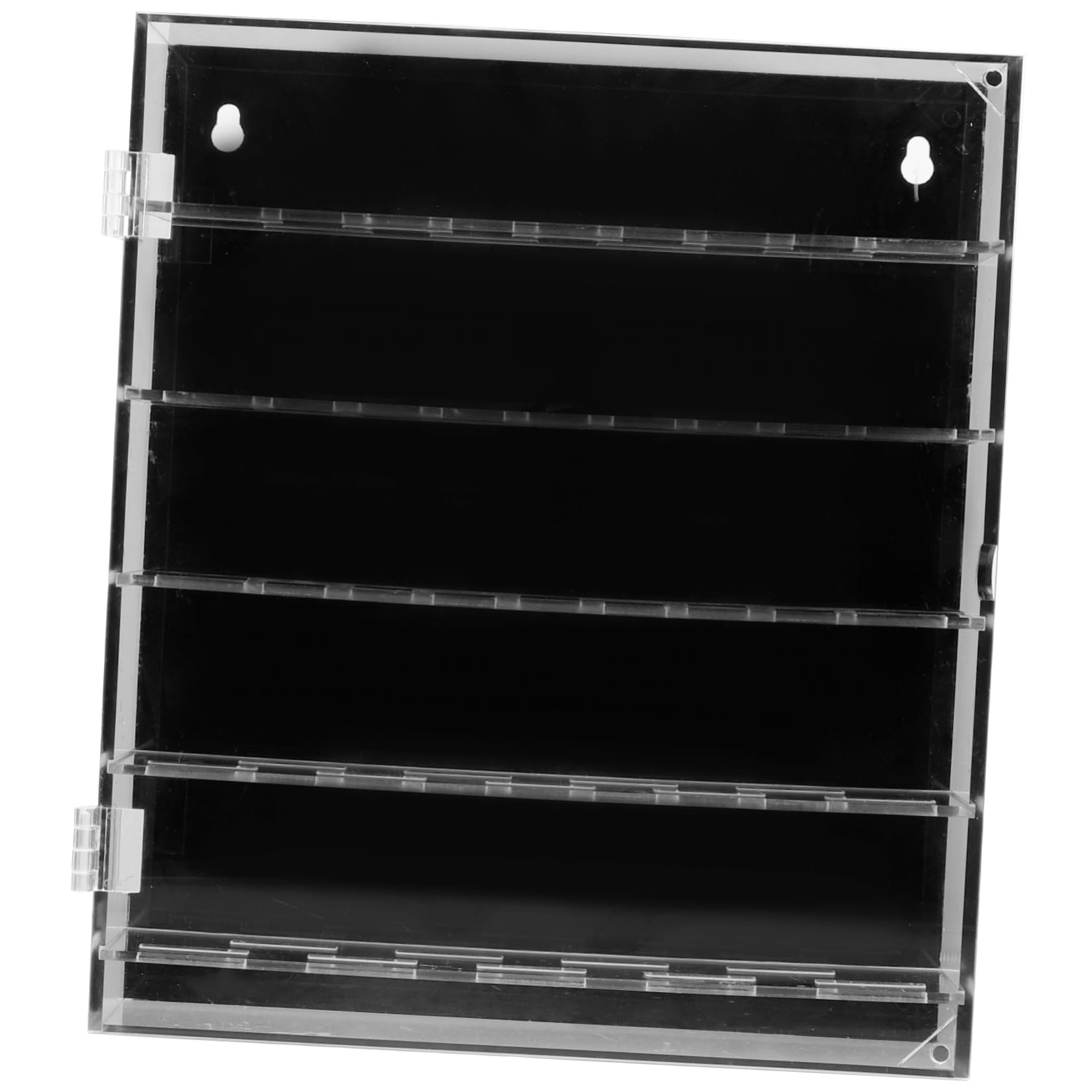 Estuche Transparente para Coleccionar Monedas de Plástico Negro