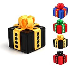 ToySupplyFun 2.36" Annoying Gift Box with Screws Funny The Annoying Present Prank Box Thanksgiving Christmas White Elephant Perfect Gag Gift for All Occasions 2.36" Black Gold