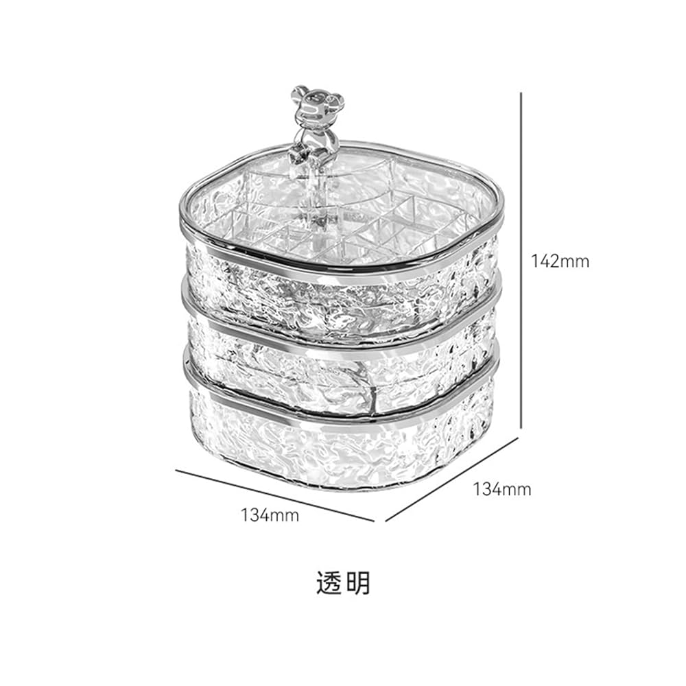 Amazon｜ジュエリー収納ボックス アクセサリートレー 3層 タワー