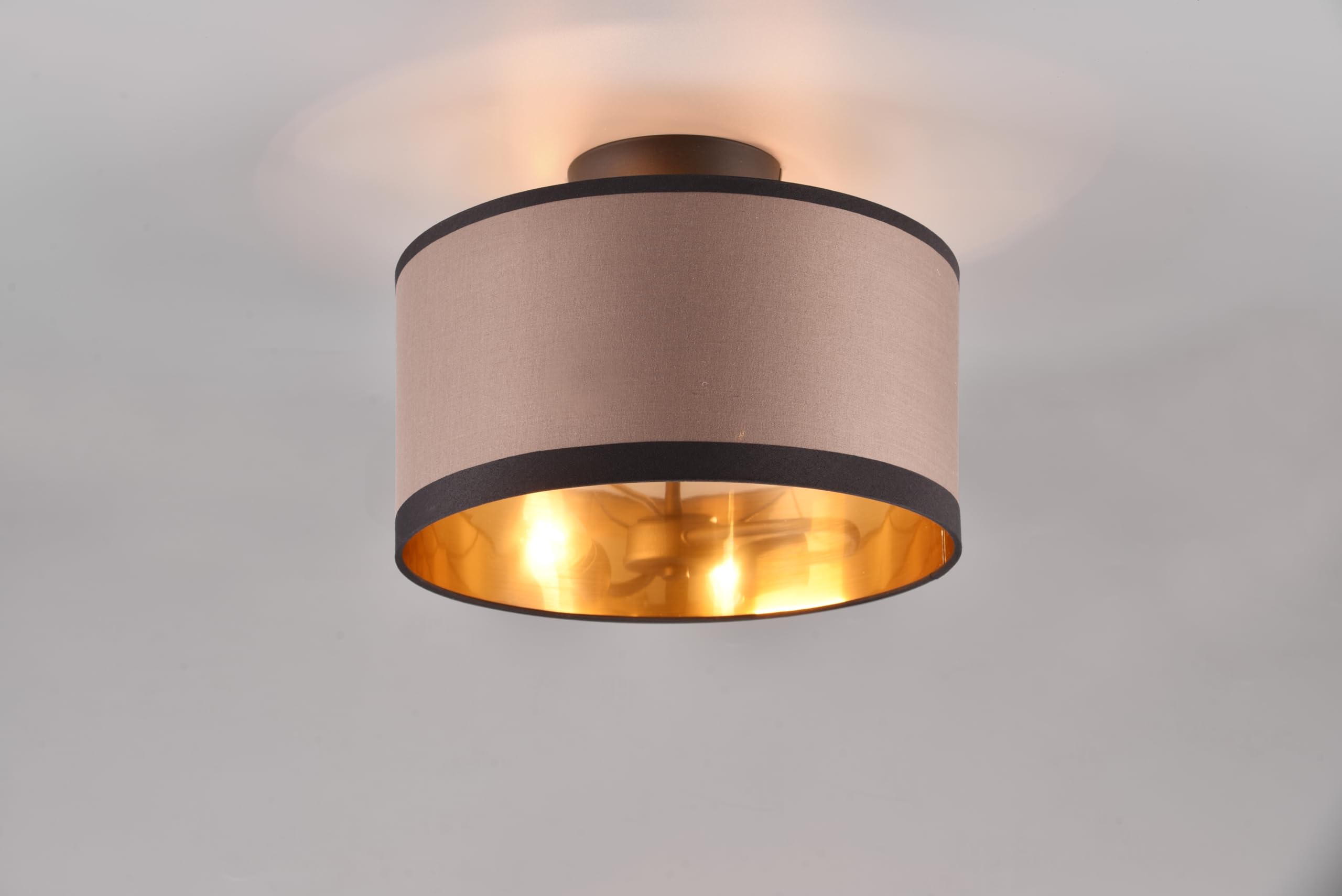 Plafondlamp Cardona, 75 cm, mat zwart, metaal, CCT
