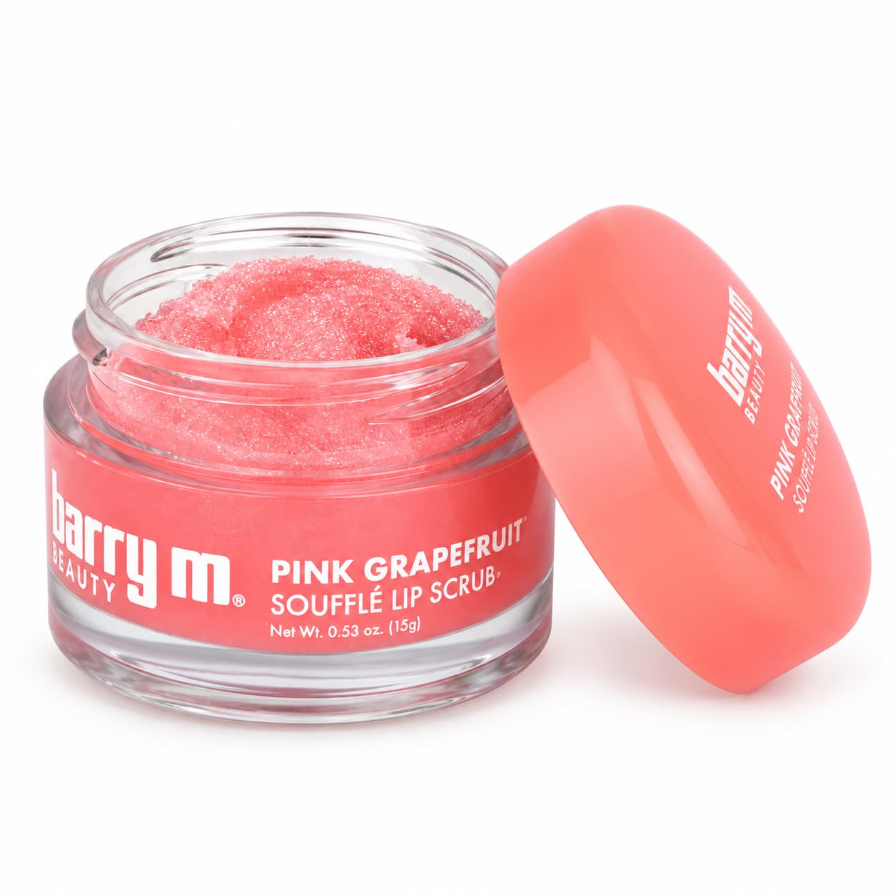 Barry M Souffle Lip Scrub Exfoliating Lip Mask, Pink Grapefruit