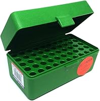 Vista 1 de MTM Caja de munición de plástico, verde 50 redondo 223/5.56 / más