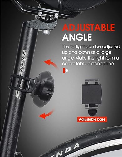 Miniatura 8 de Rorood Luz trasera de bicicleta luz trasera de bicicleta control remoto luces para bicicletas impermeable bocina alarma de ciclismo intermitente