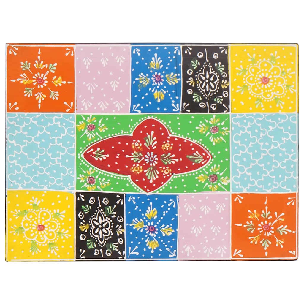Caja de almacenamiento de madera de mango: caja de almacenamiento rectangular de madera maciza mango 40x30x30 cm como caja de almacenamiento multicolor para el dormitorio
