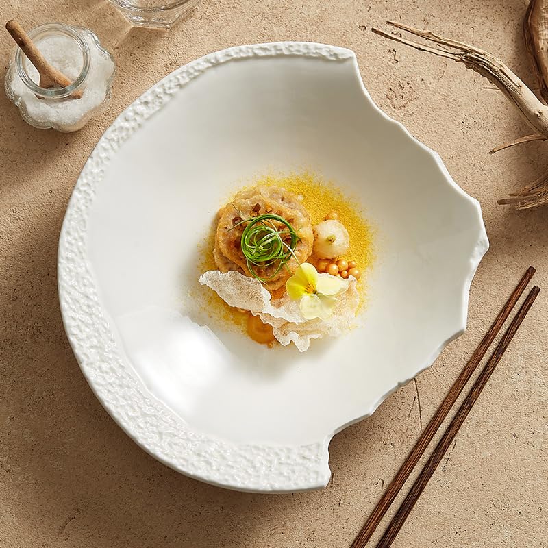 Assiettes Service de Table Bol créatif à motif roche, saladier en céramique, assiette for hôtel et restaurant(S)