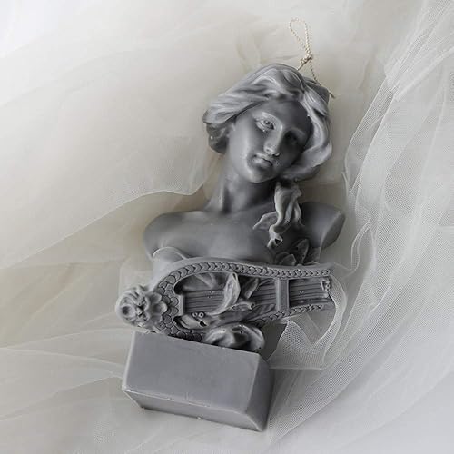 Miniatura 9 de Molde de silicona 3D con diseño de señora bonita para velas hechas a mano, moldes de cera decorada, moldes para derretimientos, resina epoxi, aroma