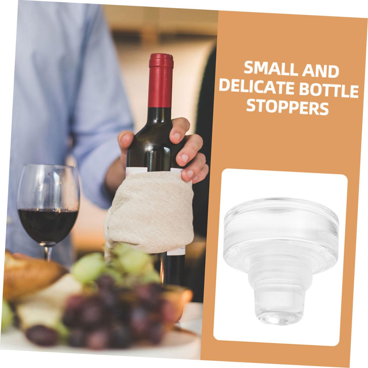 12 Piezas Tapón De Vidrio Para Botellas De Vino y Cerveza Tapón De Sellado Para Conservar Bebidas Forma De t Adecuado Para Manualidades y Uso Diario