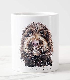 Large Chocolate Cockapoo Ceramic Mug 15 oz- Chocolate Cockapoo Coffee Mug,Cockapoo mug gift,Cockapoo mug, Cockapoo Cup,Cockapoo tea cup