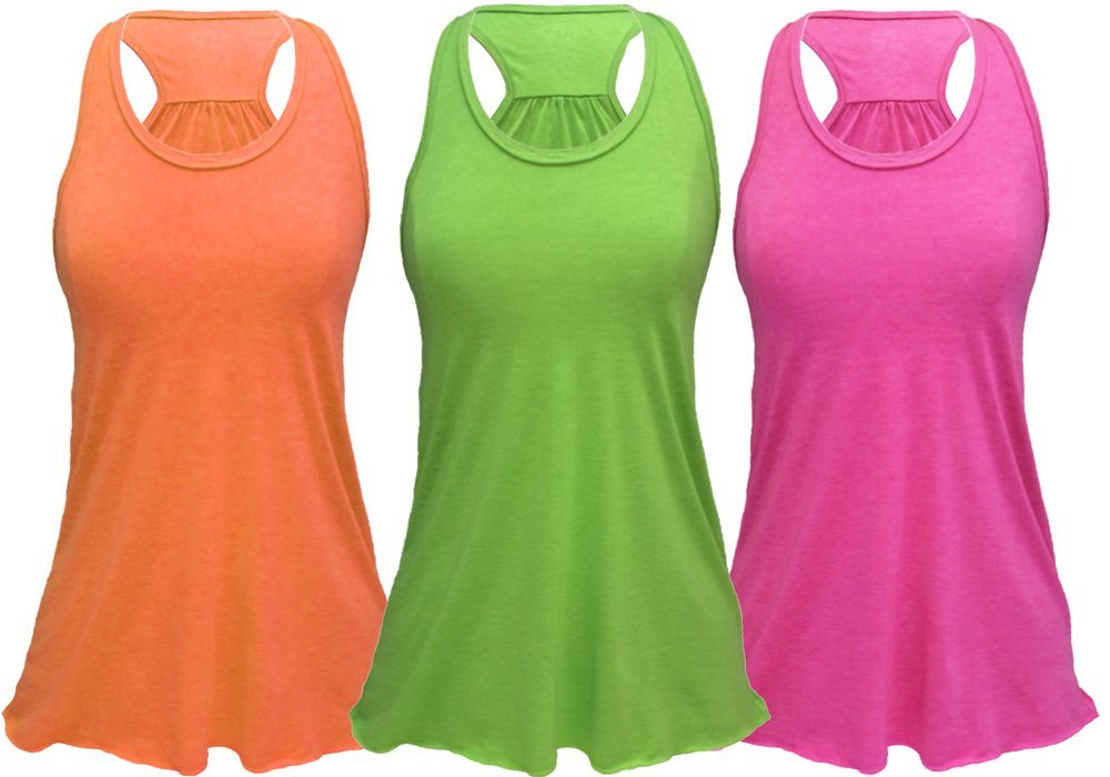 Epic MMA Gear Flowy Racerback Tank Top, Regular and Plus Sizes Pack of 3