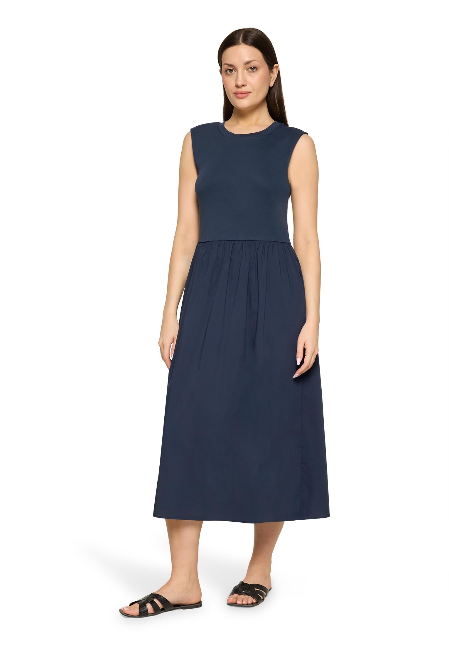 Cartoon Damen Casual-Kleid mit Eingrifftaschen