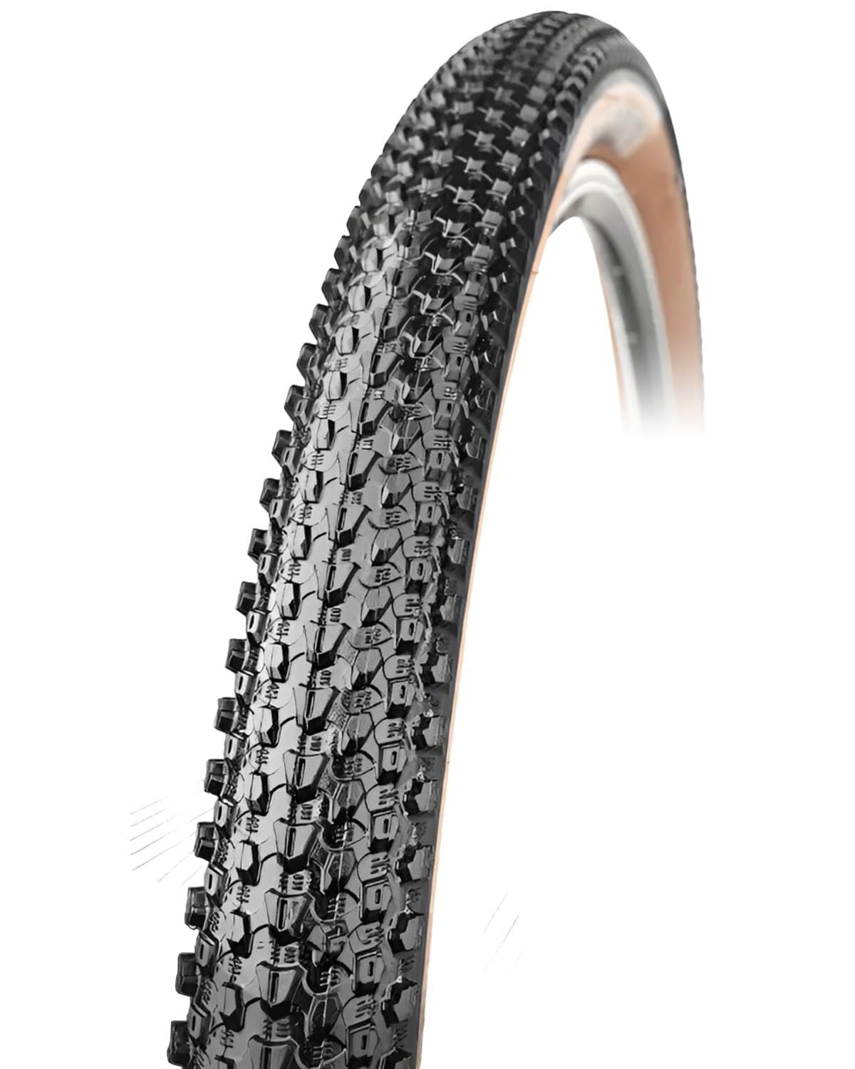 26x2.10 Opona | 26 Cali Opona Rowerowa Odporna na Przebicia z Wzmocnioną Ścianką Boczną, Tubeless do Rowerów Górskich i Gravelowych, Gruby Bieżnik, Brązowa Ścianka, Nie Składana