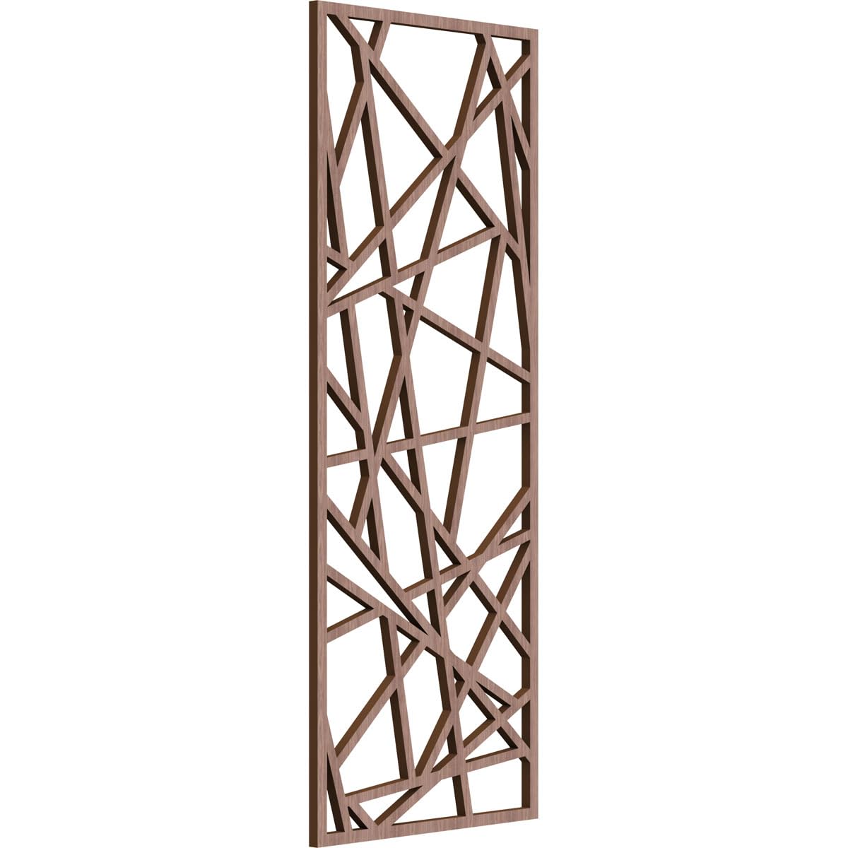 Conway Decorative Pierced Fretwork Wood Wall Panels, 13 3/8"W x 34 3/8"H x 3/8"T, Walnut