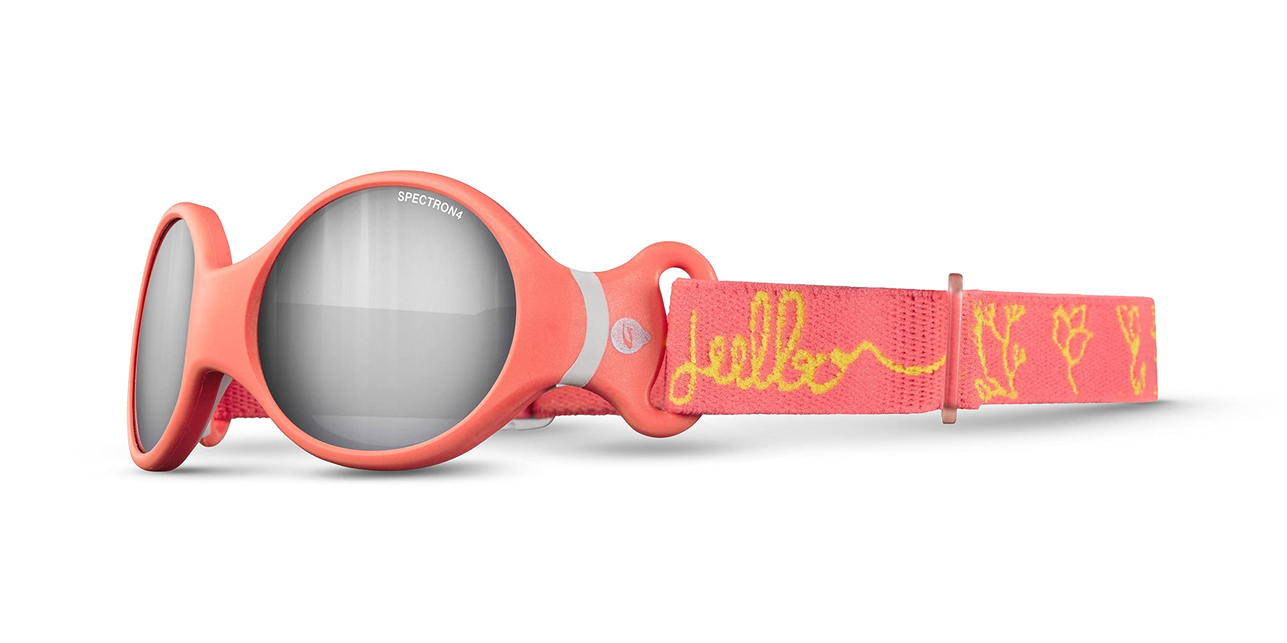 Julbo Lunettes de Soleil Loop S Mixte bébé 0-​18 Mois Corail/​Gris Clair Catégorie 4