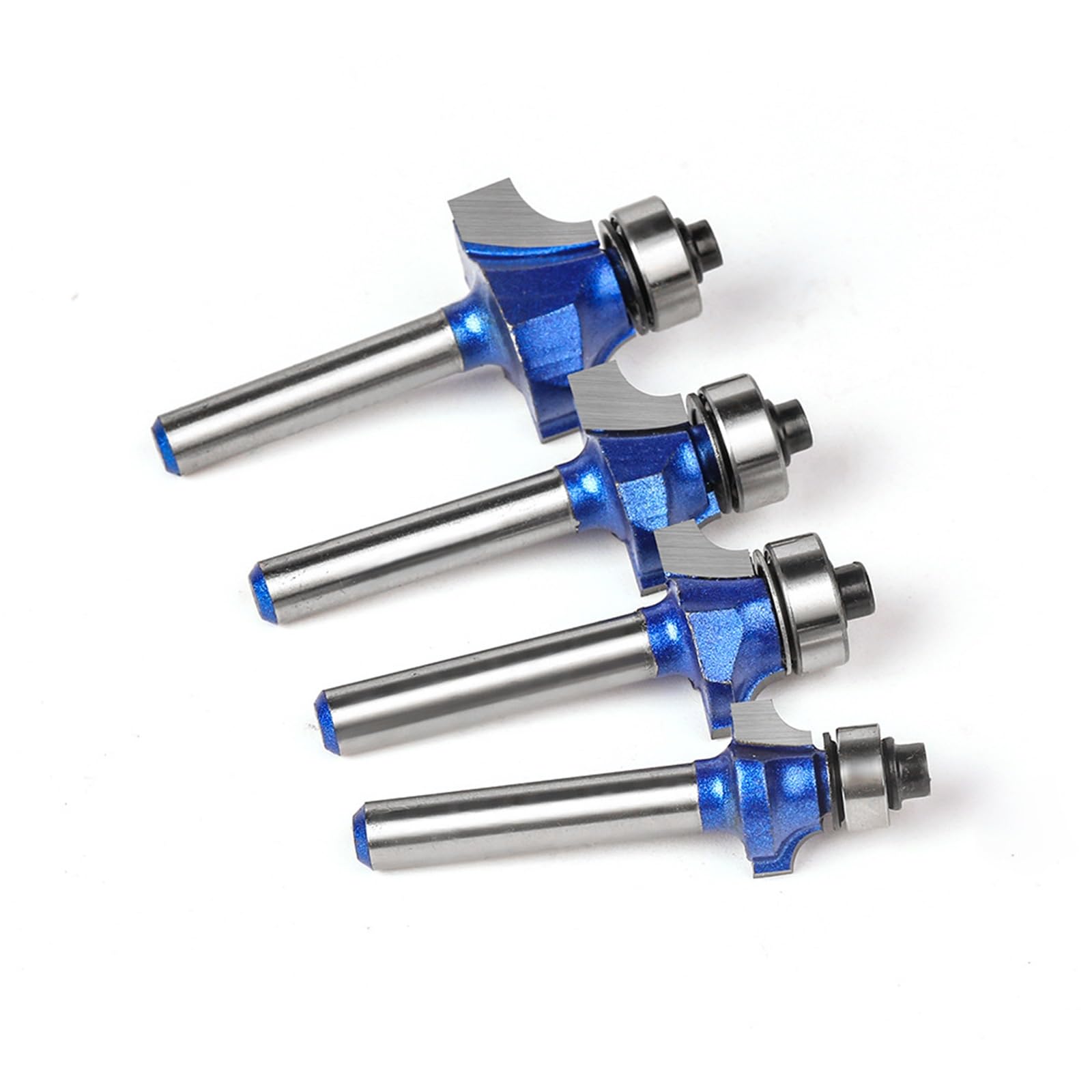 MACHSWON 4 PCS Round Over Router Bits 6mm Shank,Roundover Beading Router Bit Set,Tungsten Carbide Blades,Corner Rounding Edge-Forming,Round Over Edging Router Bits 3.17mm 3.96mm 4.96mm 6.35mm Radius - Image 4