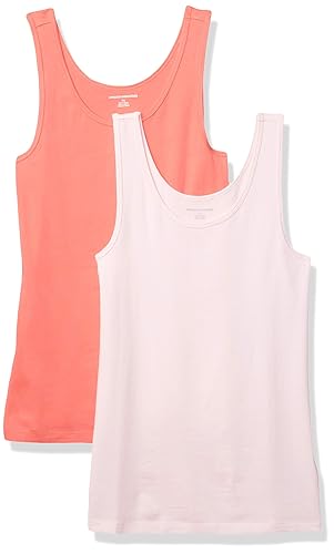 Amazon Essentials Women's Slim-Fit Scoop Neck Tank Top, Pack