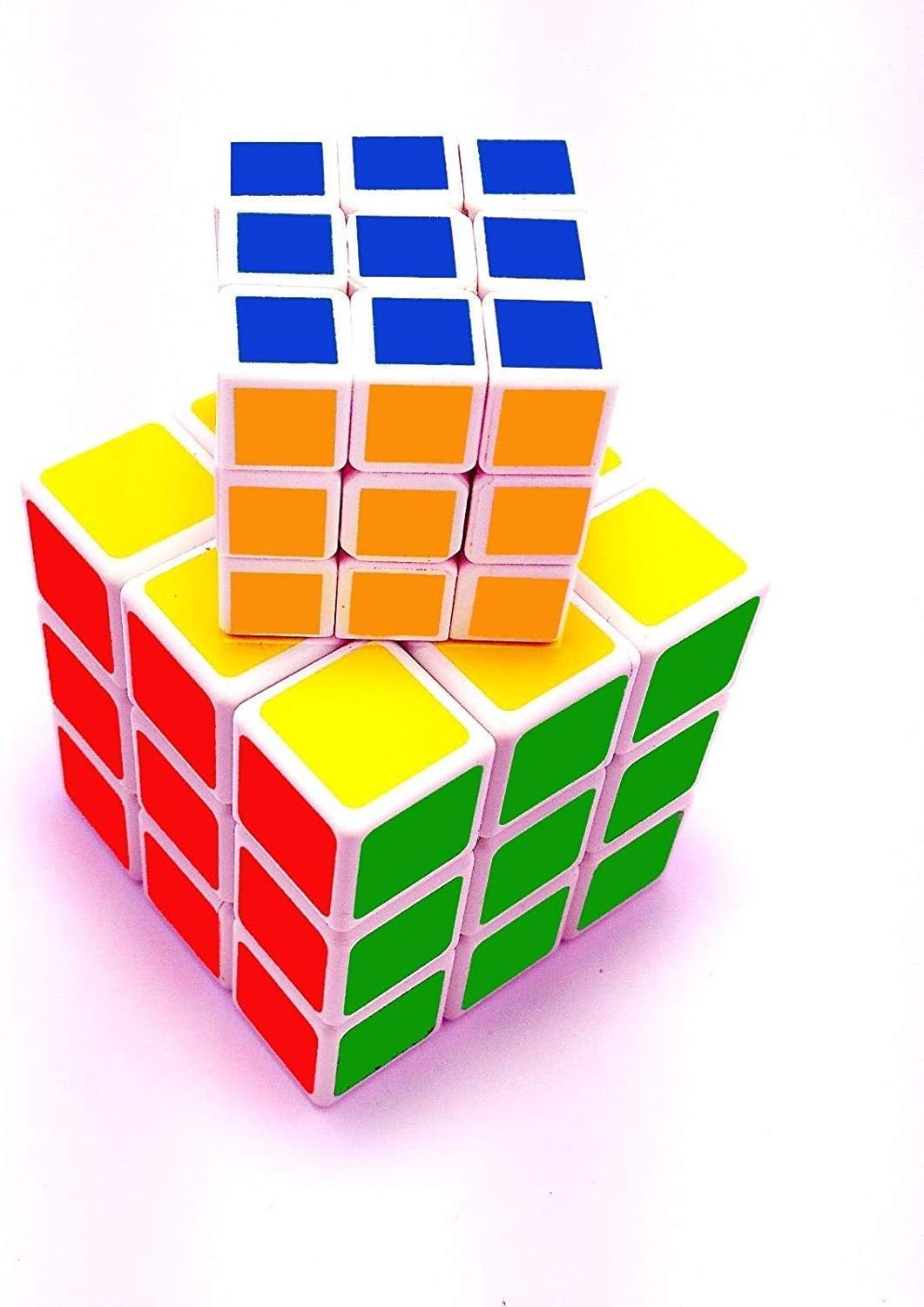 Creatif Ventures 3X3X3 High Stability Magic Cube Combo Amazing Puzzle Toy Multi-Color Set of 2